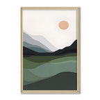 Mountain Echo No. 1 – Scandinavian Artwork Canvas Print for Wall
