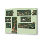 Jungle Safari Nature Artwork Canvas Print for Wall