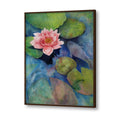 Lotus Pond Nature Artwork Canvas Wall Print