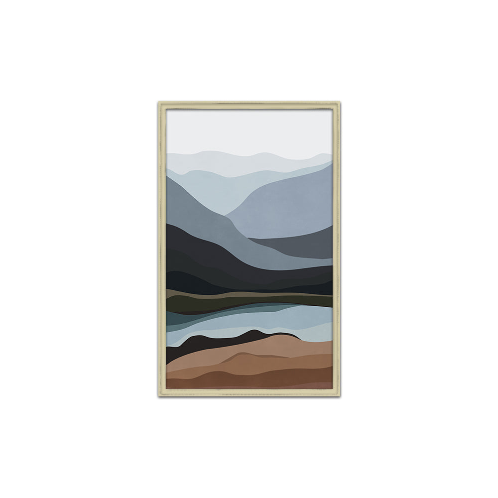 Mountain Echo 2 Scandinavian Artwork Canvas Print for Wall