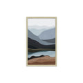 Mountain Echo 2 Scandinavian Artwork Canvas Print for Wall