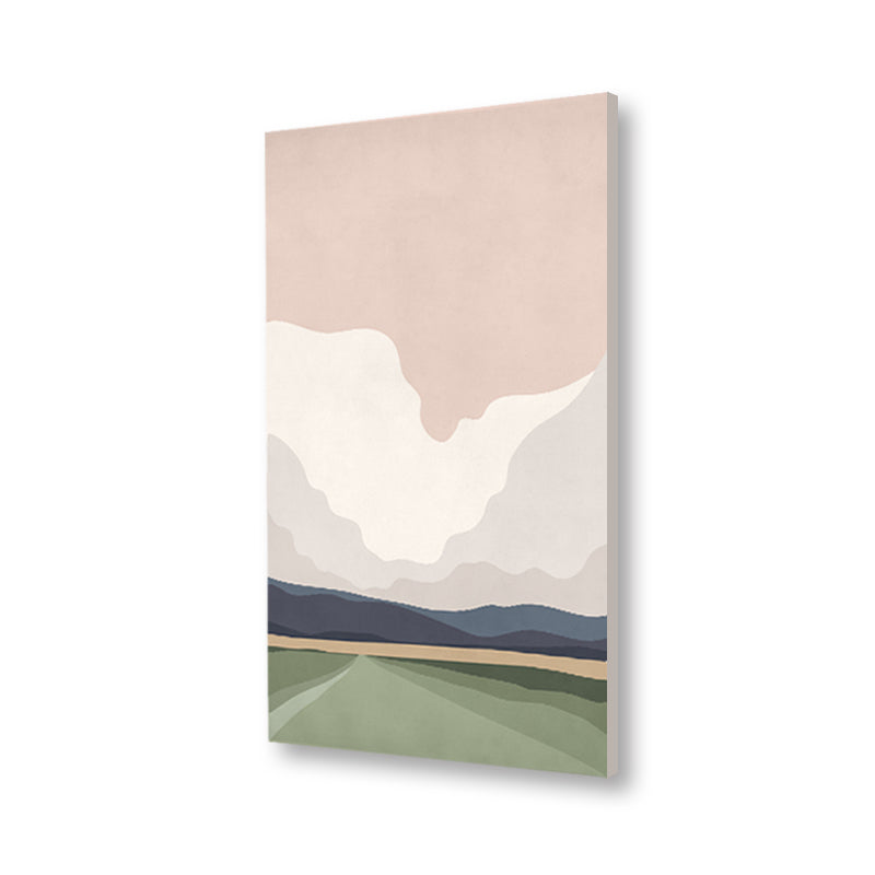 Mountain Echo 3 Scandinavian Artwork Canvas Print for Wall