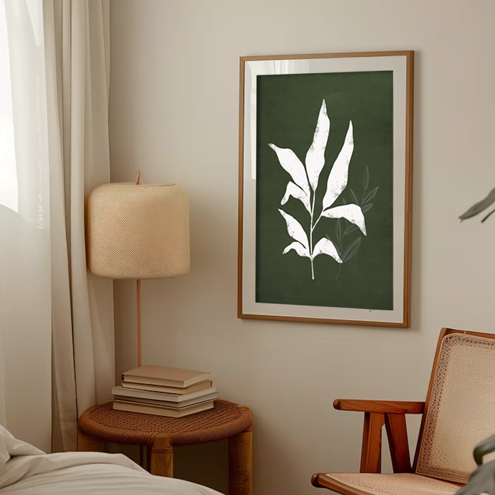 Nature's Outline 3 Scandinavian Artwork Canvas Wall Print