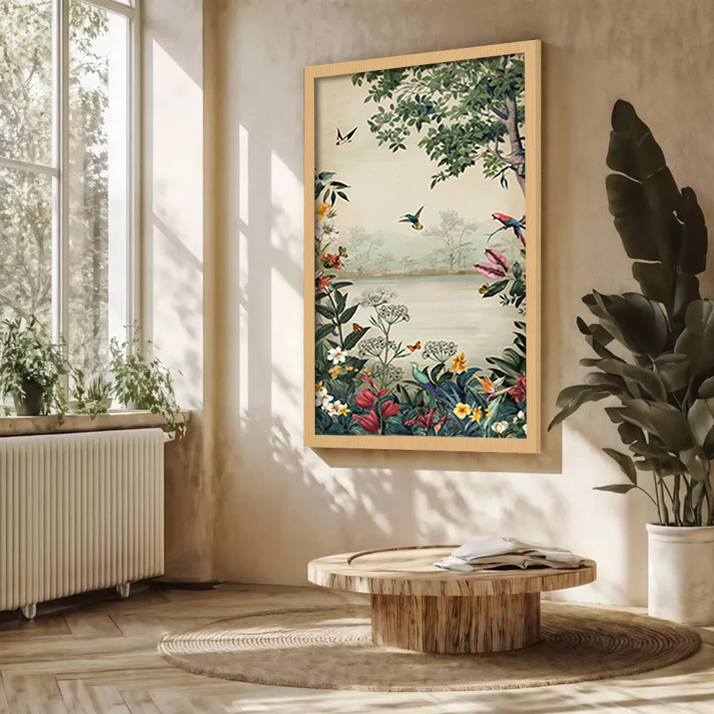 Tropical Haven Nature Artwork Canvas Wall Print