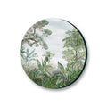 Tropical Serenity - Round Nature Artwork Canvas Print for Wall