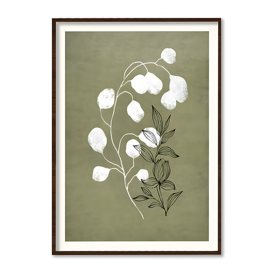 Nature's Outline 2 Scandinavian Artwork Canvas Print for Wall