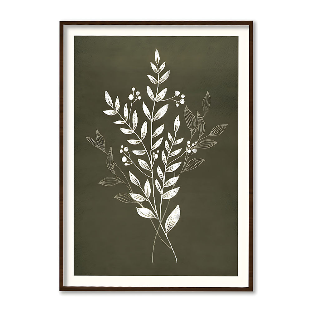 Nature's Outline 1 Scandinavian Artwork Canvas Print for Wall