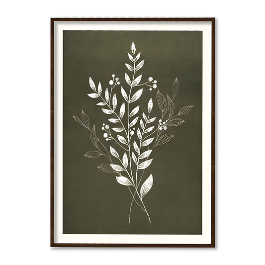 Nature's Outline 1 Scandinavian Artwork Canvas Print for Wall