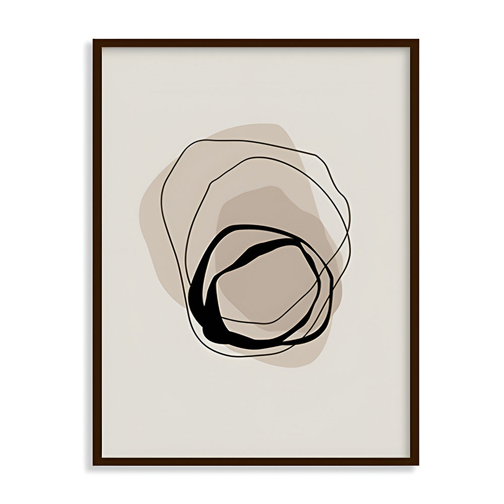 Nested 1 Abstract Canvas Wall Art Print