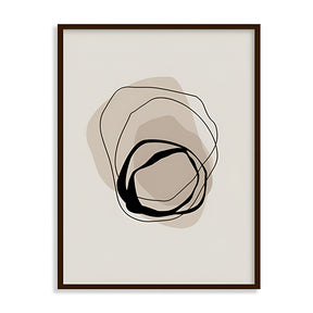 Nested 1 Abstract Canvas Wall Art Print