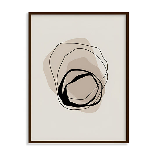 Nested 1 Abstract Canvas Wall Art Print