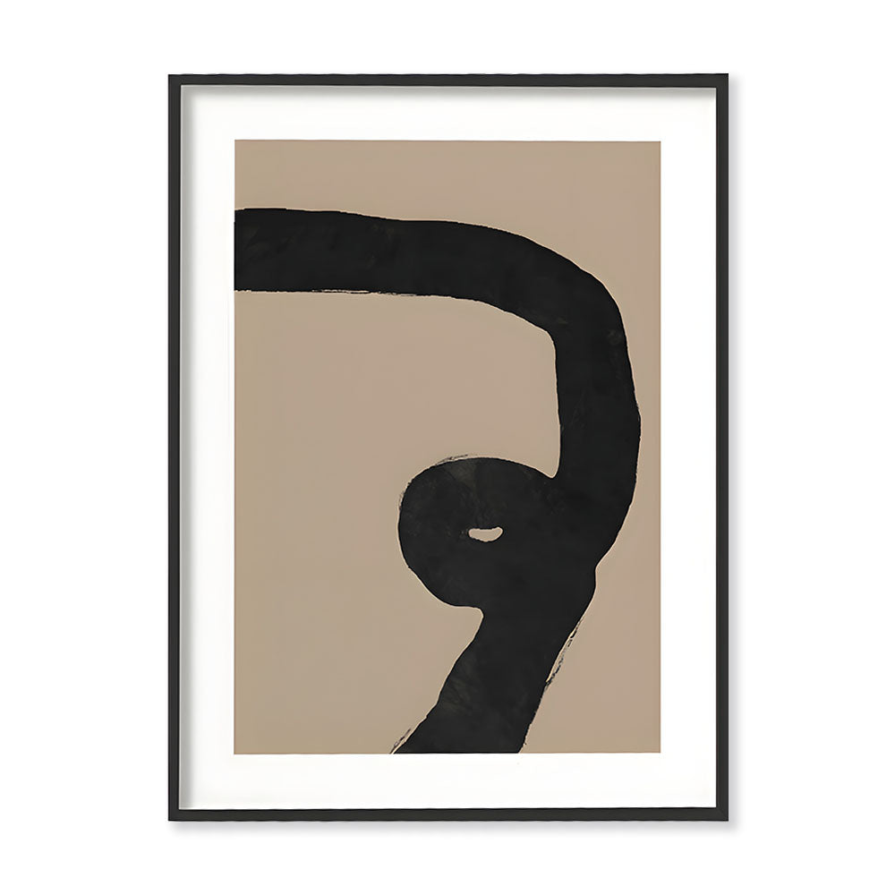 Nordic 3 Black and White Canvas Wall Art Print