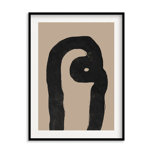Nordic 2 Black and White Canvas Wall Art Print