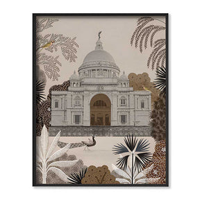 Nostalgic Grandeur Traditional Artwork Canvas Print for Wall
