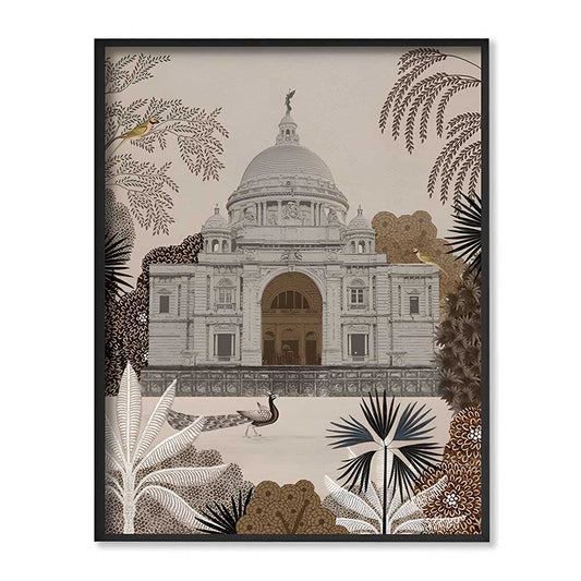 Nostalgic Grandeur Traditional Artwork Canvas Print for Wall