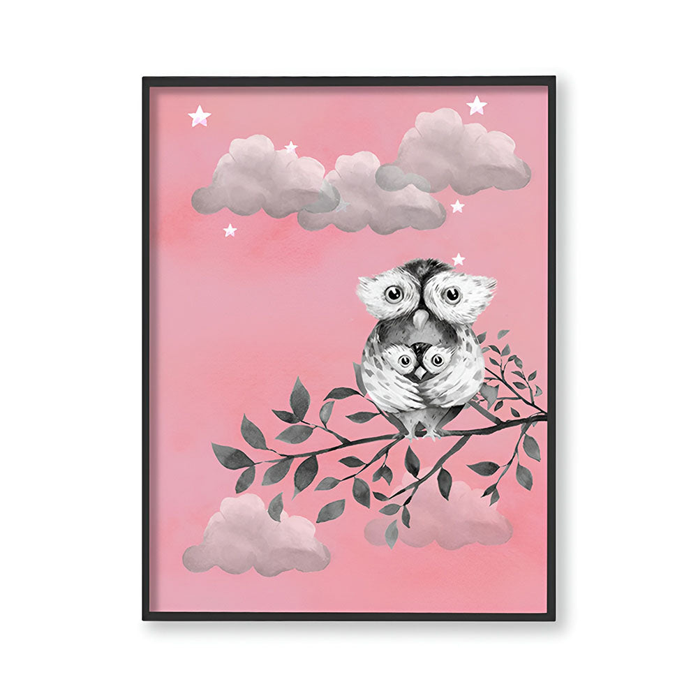 Owls Wall Art Canvas Print for Kids Room