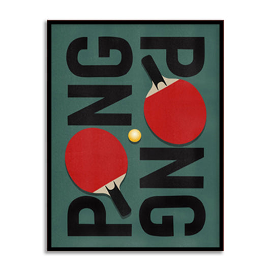 PONG — Game Room Art Print for Kids Room | Pop Canvas Wall Painting