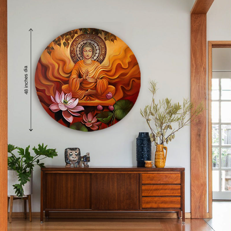 Serene Buddha Traditional Wall Painting Canvas