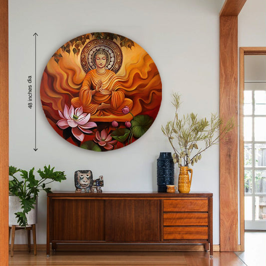 Serene Buddha Traditional Wall Painting Canvas