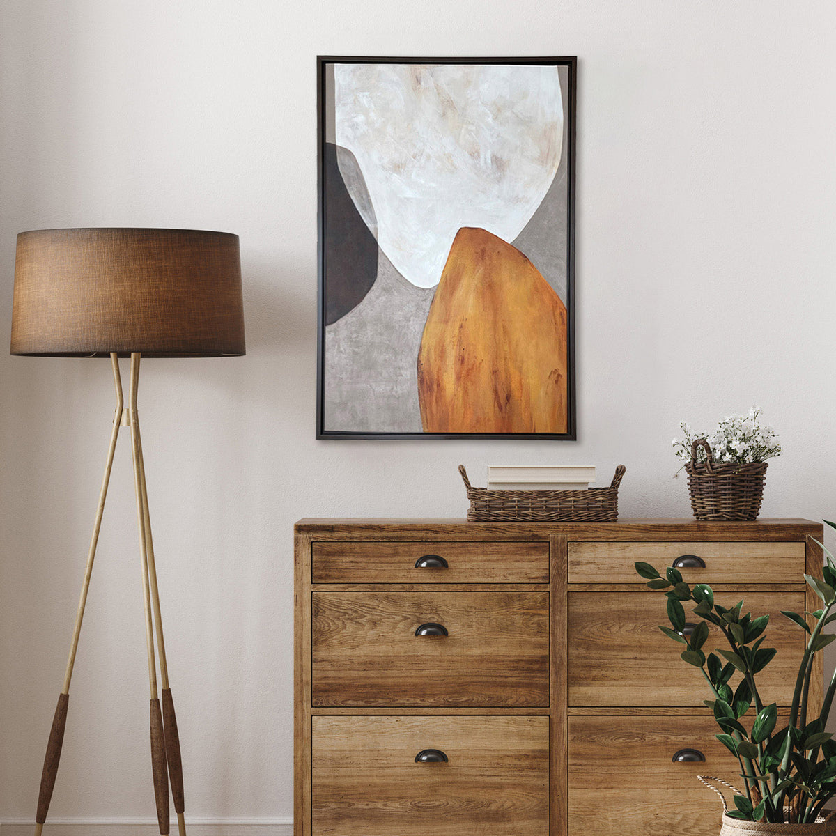 Earthy Abstract Wall Painting Canvas