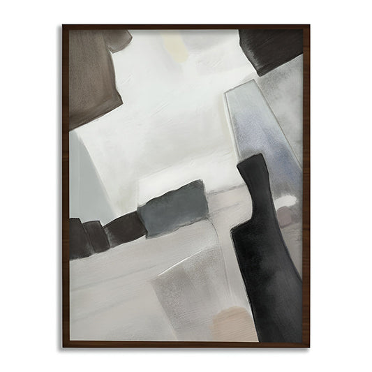 Pastel Echoes Abstract Canvas Wall Art Print