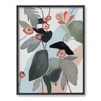 Pastel Floral 1 Abstract Canvas Wall Art Print