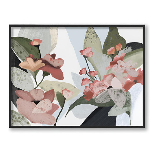 Pastel Floral 2 Nature Artwork Canvas Wall Print