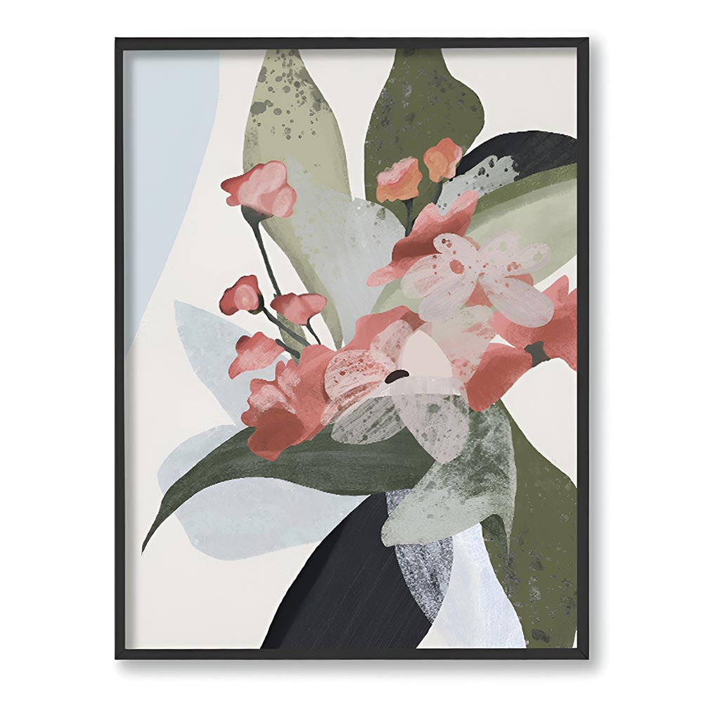 Pastel Floral 3 Nature Artwork Canvas Print for Wall