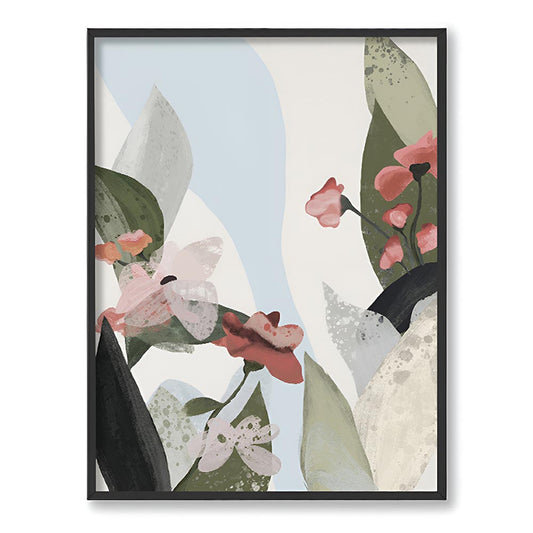 Pastel Floral 4 Nature Artwork Canvas Print for Wall