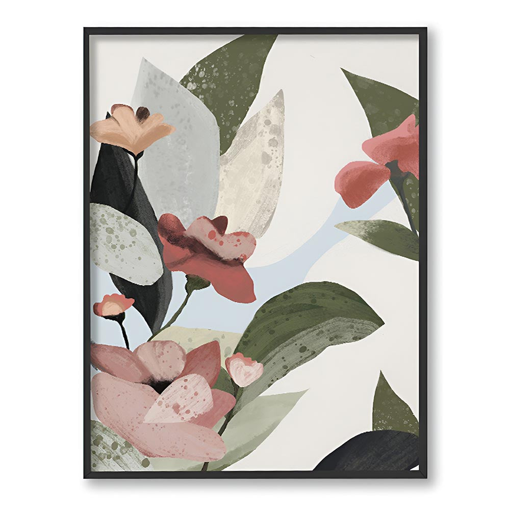 Pastel Floral 5 Nature Artwork Canvas Wall Print