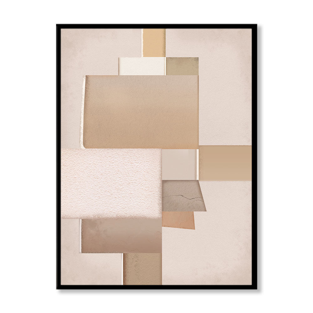 Pastel Hues Abstract Art Canvas Wall Print