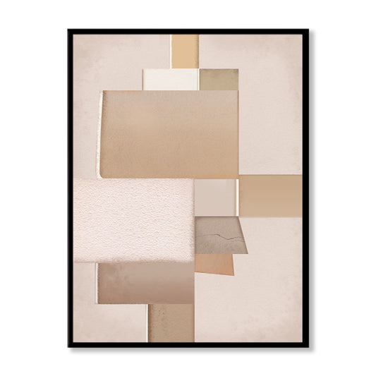 Pastel Hues Abstract Art Canvas Wall Print