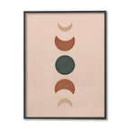 Phases of the Moon Scandinavian Canvas Wall Art Print
