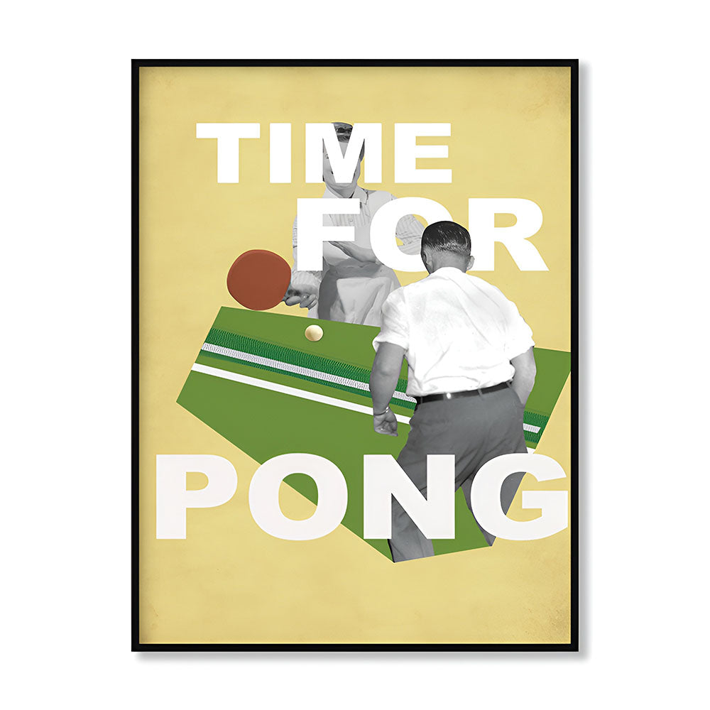 Ping Pong Pop Artwork Canvas Print for Wall