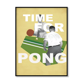 Ping Pong Pop Artwork Canvas Print for Wall