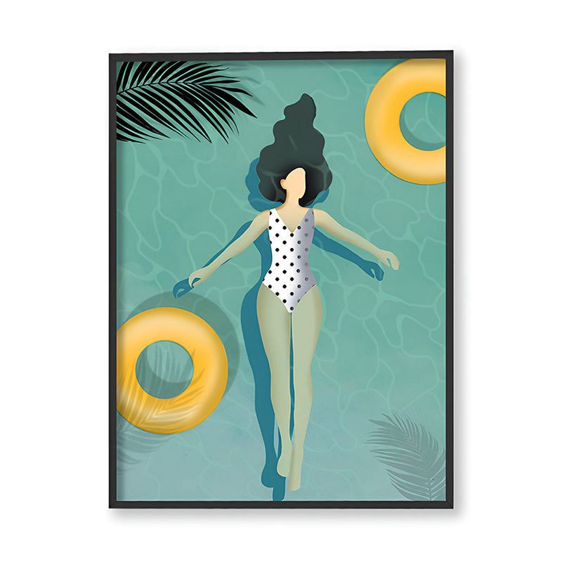 Pool Vibes 1 Wall Art Canvas Print for Kids Room