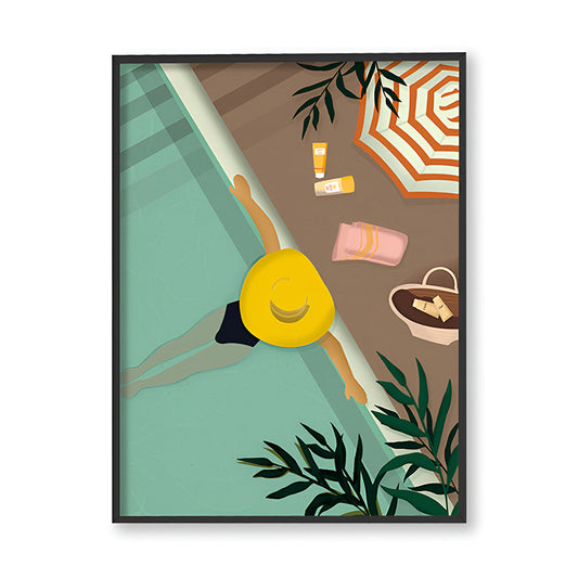 Pool Vibes 2 Wall Art Canvas Print for Kids Room