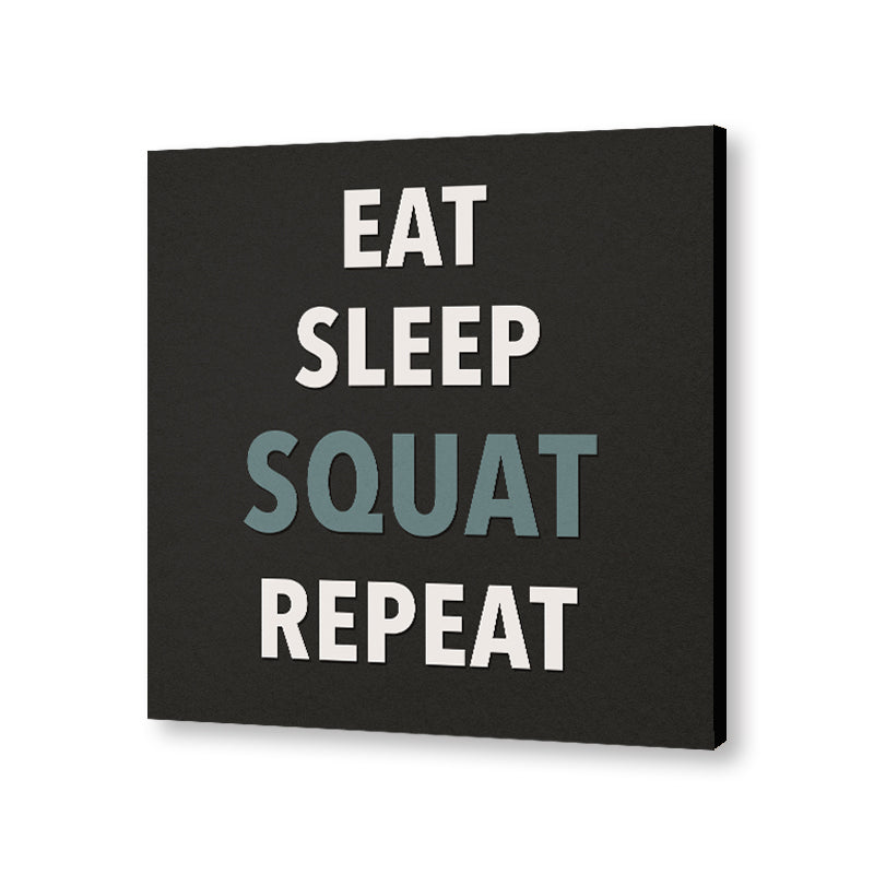 Gym Quotes(Set Of 6) Pop Artwork Canvas Print for Wall