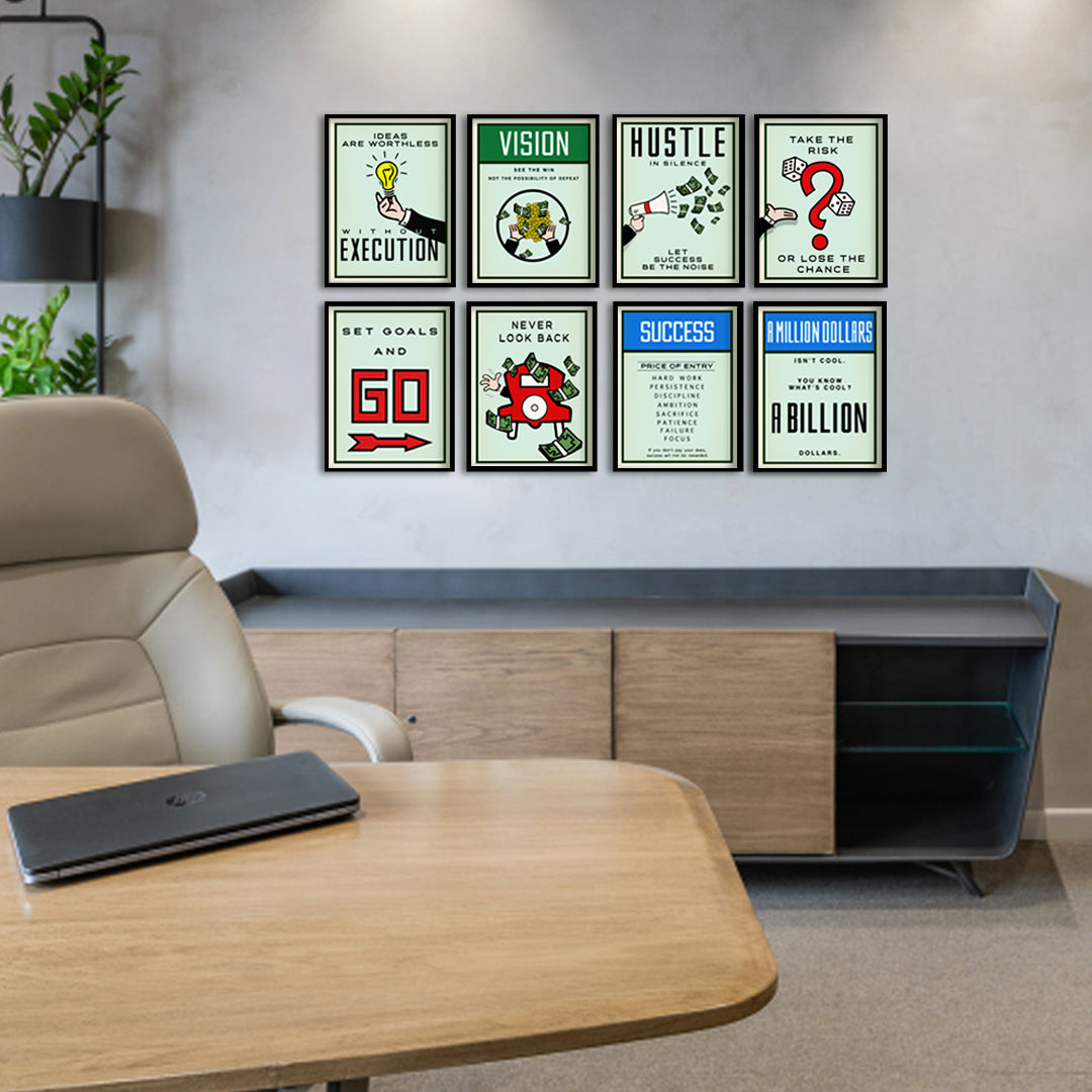 Monopoly 4 - Set of 2 Pop Artwork Canvas Print for Wall