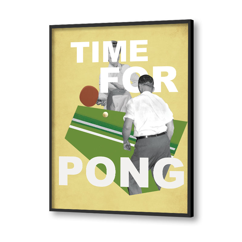 Ping Pong Pop Artwork Canvas Print for Wall