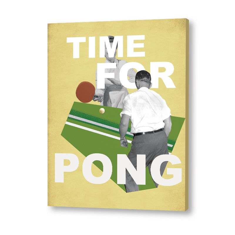 Ping Pong Pop Artwork Canvas Print for Wall
