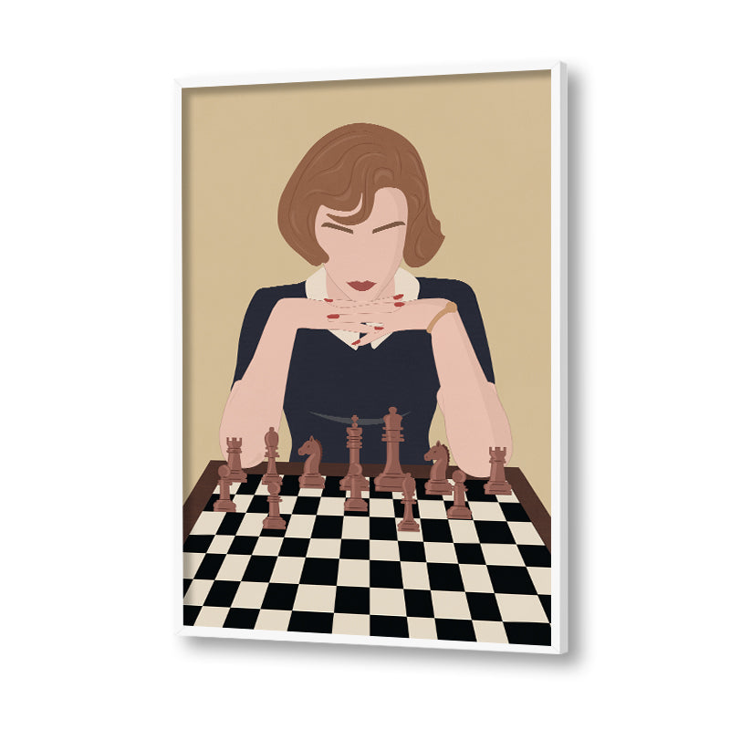 Queen's Gambit Pop Artwork Canvas Print for Wall