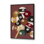 Snooker Pop Artwork Canvas Print for Wall