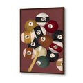 Snooker Pop Artwork Canvas Print for Wall