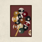Snooker Pop Artwork Canvas Print for Wall