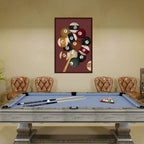 Snooker Pop Artwork Canvas Print for Wall