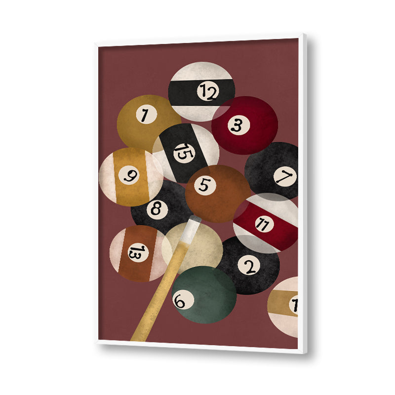 Snooker Pop Artwork Canvas Print for Wall