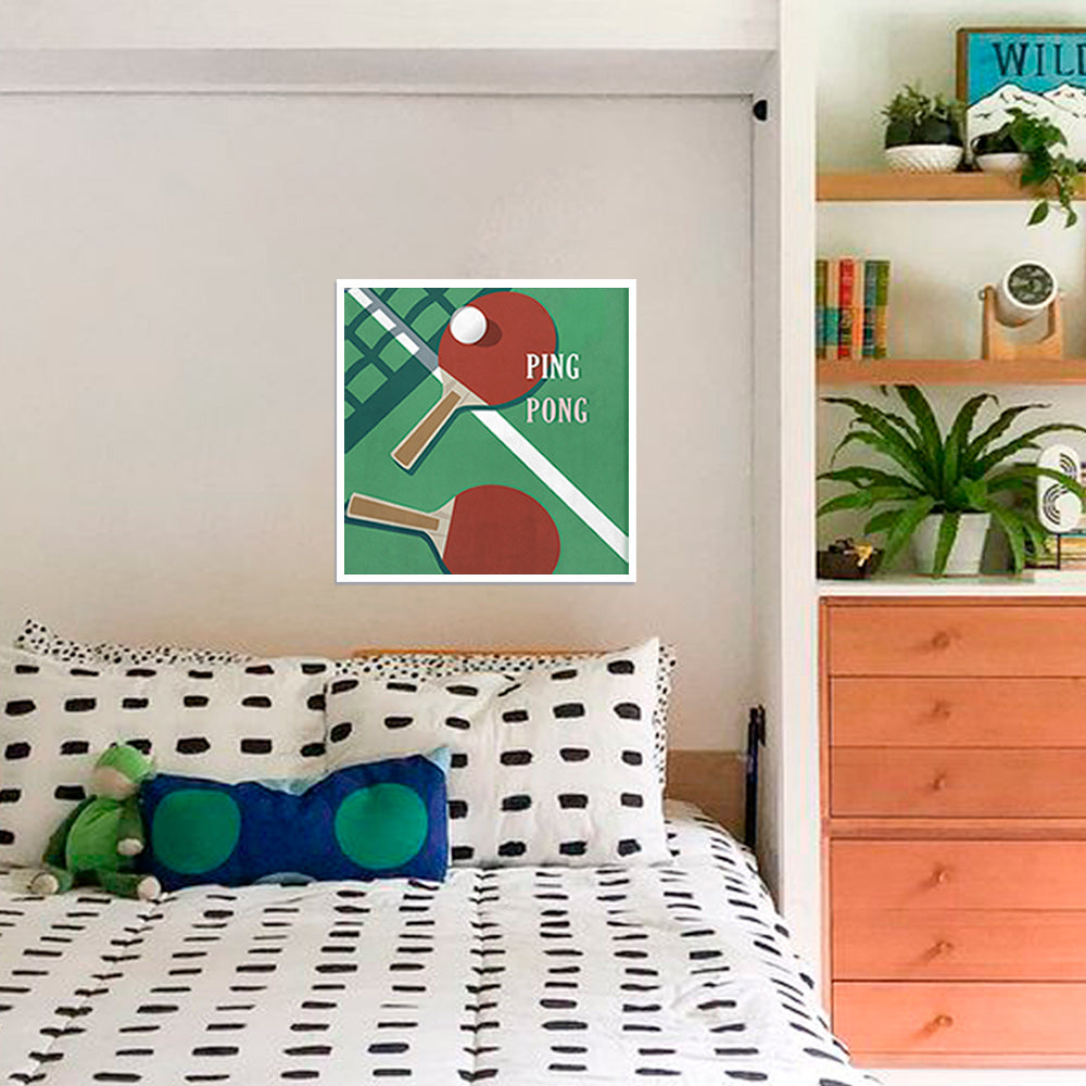 The Art Of Ping Pong 1 Pop Artwork Canvas Print for Wall