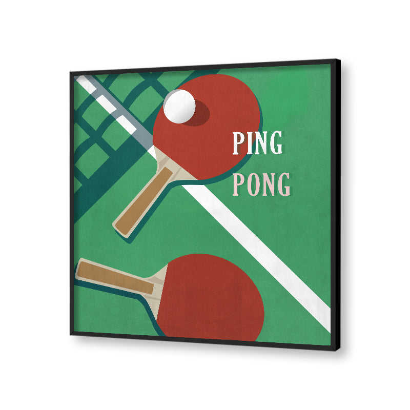 The Art Of Ping Pong 1 Pop Artwork Canvas Print for Wall
