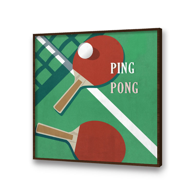 The Art Of Ping Pong 1 Pop Artwork Canvas Print for Wall